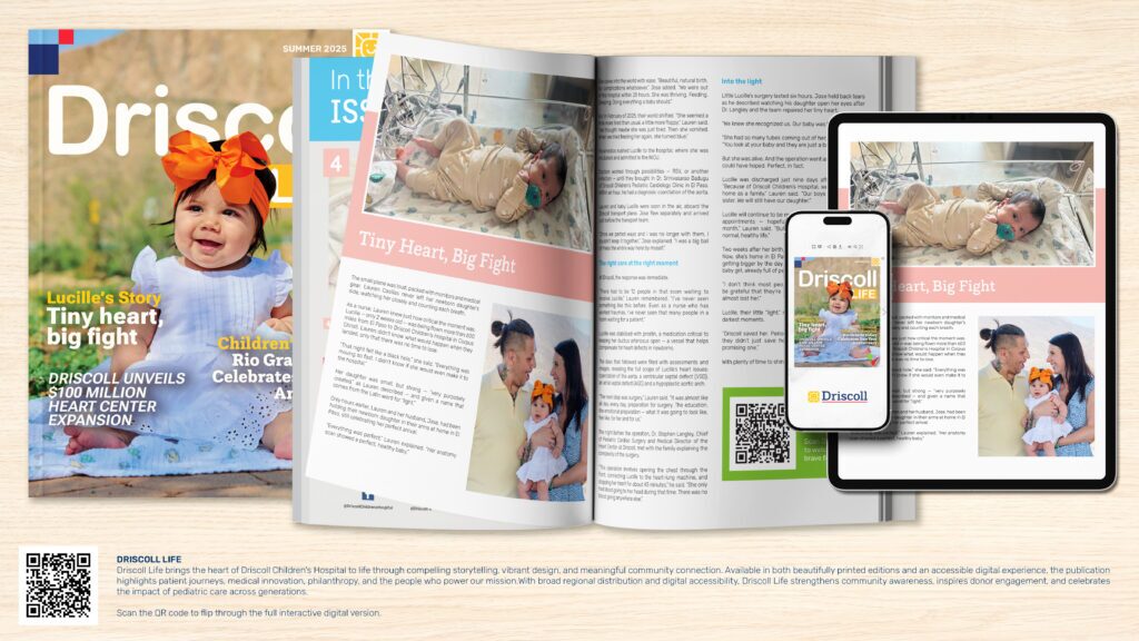 Mockup of Driscoll LIFE Magazine