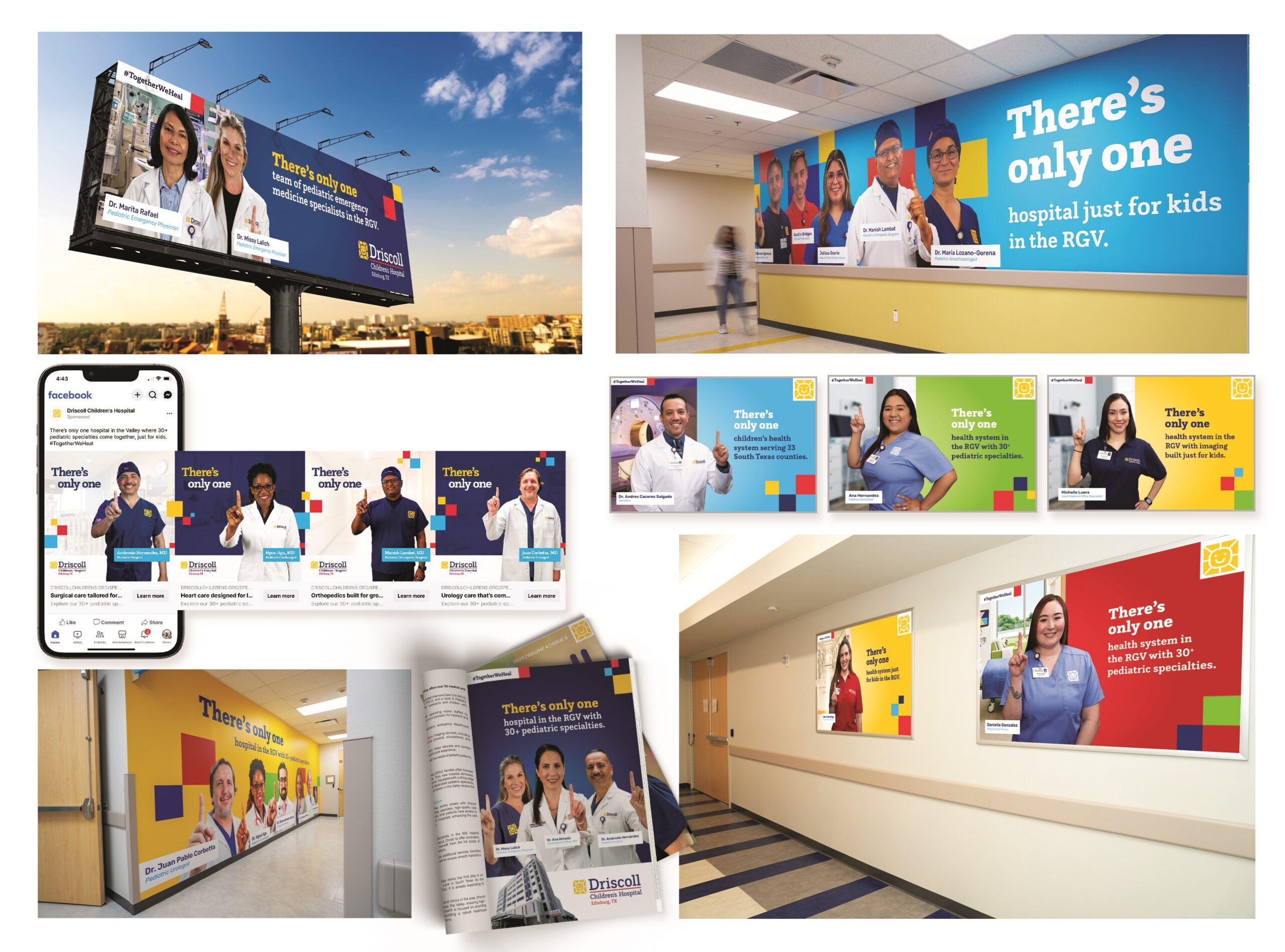 Mockups of artwork from the "There's Only One" Campaign